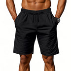 Men's Lightweight Linen-Blend Beach Shorts - Relaxed Fit 5-Inch Casual Shorts | WW-2