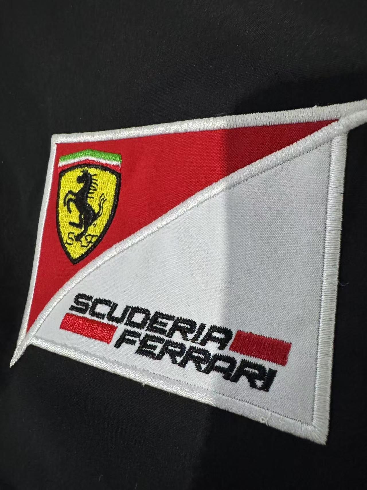 F1 Ferrari Embroidered Racing Suit Jacket Retro Style Motorcycle Riding Jack Daniel Jacket for Spring & Autumn