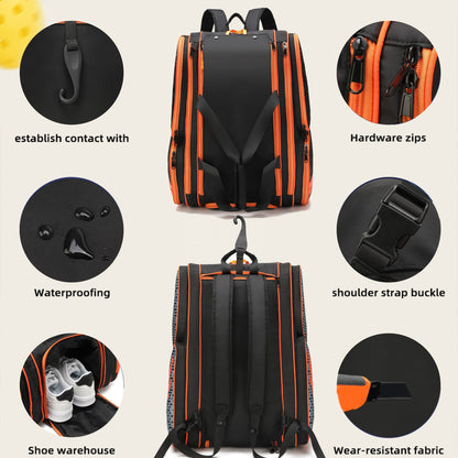 Large Capacity Gym & Sports Backpack – Perfect for Pickleball, Tennis, Camping & Hiking| 61-P2439