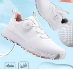Unisex Golf Shoes with Rotating Buckle Closure Waterproof Spike less Golf Sneakers Casual Athletic Shoes X19