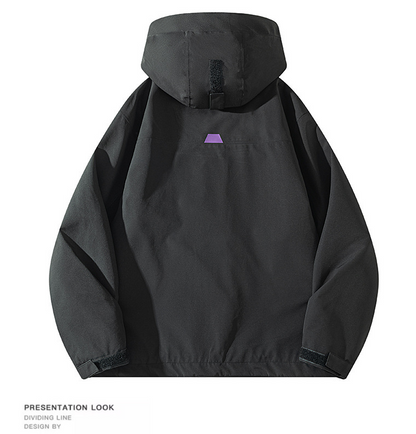 Senbo All-Weather 3-in-1 Waterproof Jacket | 5000mm Breathable Trekking Coat with Detachable Down Layer | Unisex Outdoor Protection | 8316