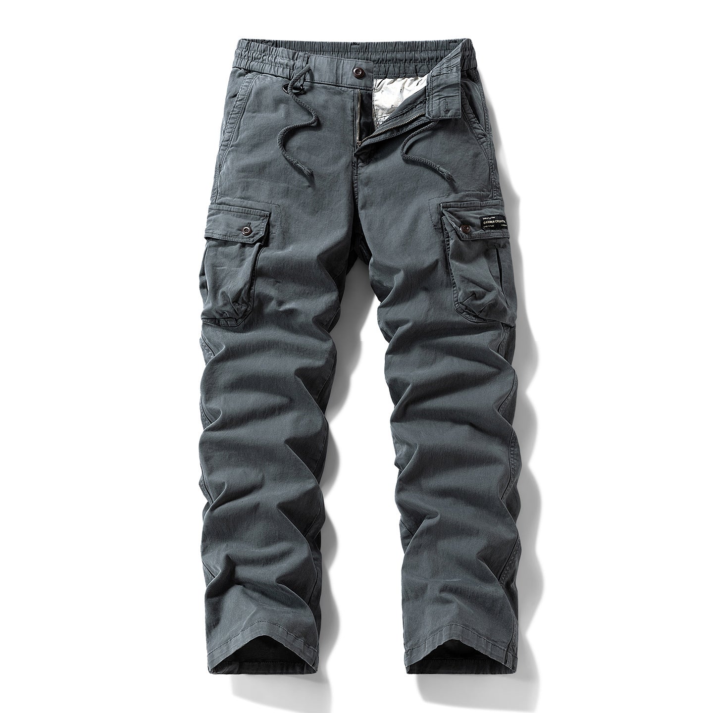 G-Stone Multi-Pocket Cotton Cargo Pants | Men‘s Outdoor Tactical Trousers | Relaxed Straight Leg Hiking & Work Pants | 8558
