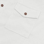 Men's Heavyweight Corduroy-Texture Work Shirt - 2025 Summer Relaxed Fit Casual Top | YH-OB20