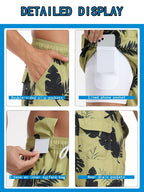 Men’s Quick-Dry Summer Beach Shorts Milk Silk Lined Swim Trunks for Men | 265SCTK