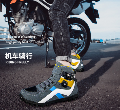 Motorcycle Riding Shoes | Unisex All-Season Urban Street Bike Boots | Casual Biker Sneakers | JC-1988