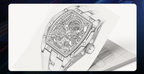 MINIFOCUS MF0603G Skeleton Automatic Watch for Men | Stainless Steel Barrel Case | Mechanical Wristwatch with Luminous Hands | MF0603G