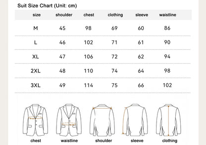 Premium Italian Double-breasted Men’s Suit Lapel Collar Casual business formal 2 Pcs Suit Jacket & Trouser | JSN692