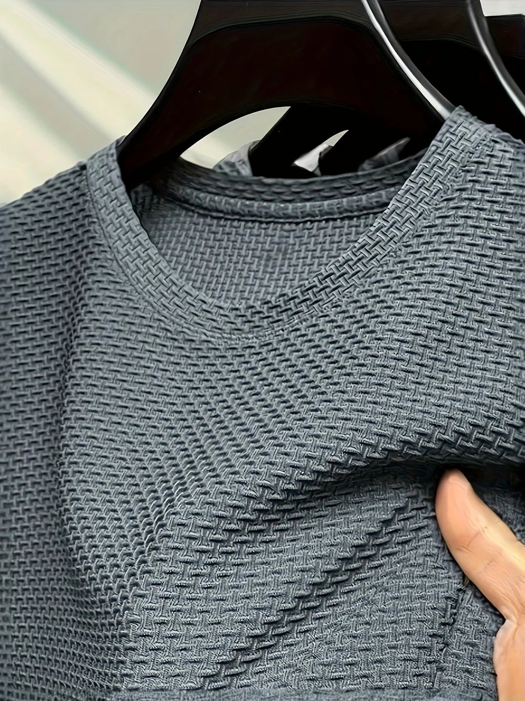 Men's Bamboo Stripe Short Sleeve T-Shirt Breathable, Stretchy Summer Casual Wear | 115 CSF