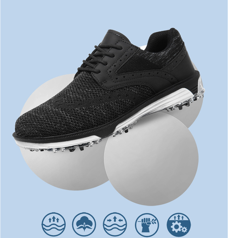 Unisex Golf Shoes Breathable Waterproof Spikeless Golf Sneakers Non-Slip Athletic Casual Shoes | X21