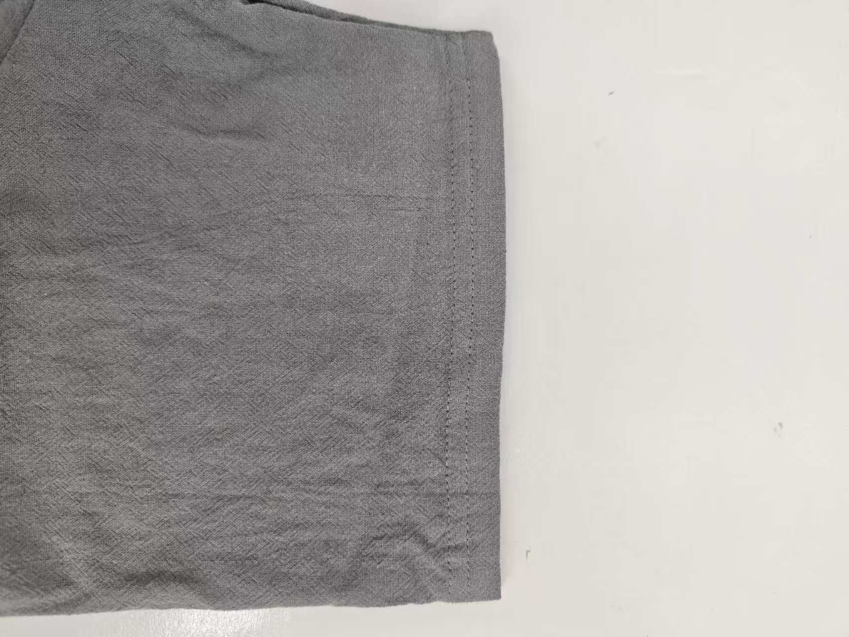 Men's Oversized Linen Hooded Shirt – Short Sleeve Amekaji Casual Summer Overshirt | 2455C