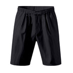 Men's Lightweight Linen-Blend Beach Shorts - Relaxed Fit 5-Inch Casual Shorts | WW-2