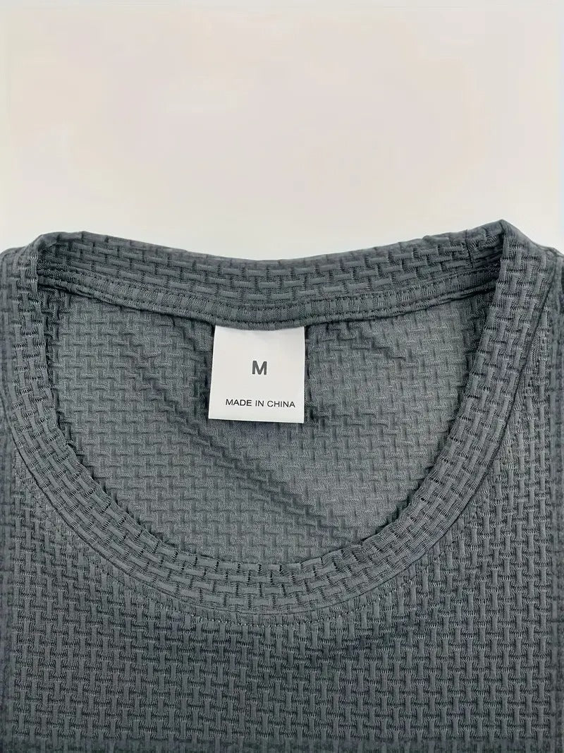 Men's Bamboo Stripe Short Sleeve T-Shirt Breathable, Stretchy Summer Casual Wear | 115 CSF