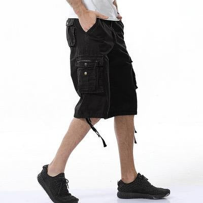 Plus Size Men's Cargo Combat Shorts Cotton Versatile Half Pants Twill Knee 3/4 Short Big Size Waist from 36” - 48”| A082