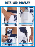 Men’s Quick-Dry Summer Beach Shorts Milk Silk Lined Swim Trunks for Men | 265SCTK