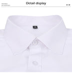 Men Elasticity Formal Dress Shirt Long Sleeve Wedding Slim Fit Non-iron Shirts Top | W7