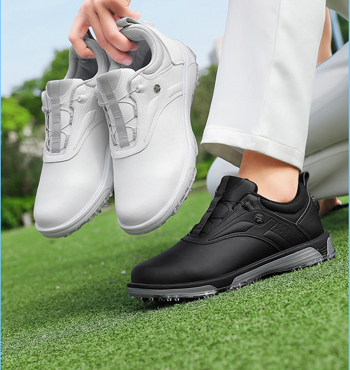 Men's & Women's Golf Shoes with Rotating Buckle | Waterproof Spike less Sneakers | Dedicated Golf & Casual Footwear | X13