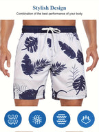 Men’s Quick-Dry Summer Beach Shorts Milk Silk Lined Swim Trunks for Men | 265SCTK