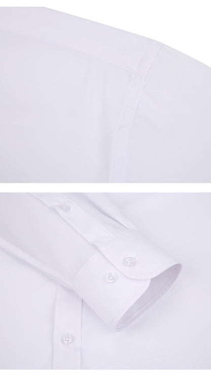 Men Elasticity Formal Dress Shirt Long Sleeve Wedding Slim Fit Non-iron Shirts Top | W7