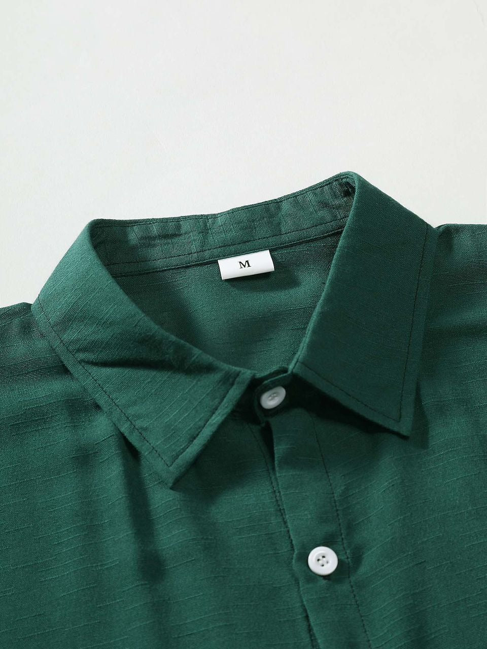 Men’s Solid Color Lapel Short Sleeve Shirt Business Casual Summer Style Shirt | CCS05