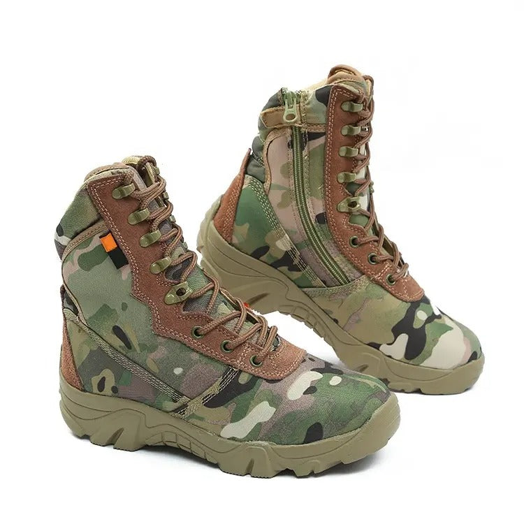 Men’s Military Tactical Ankle Boots Desert Combat Army Hiking Shoes | 001