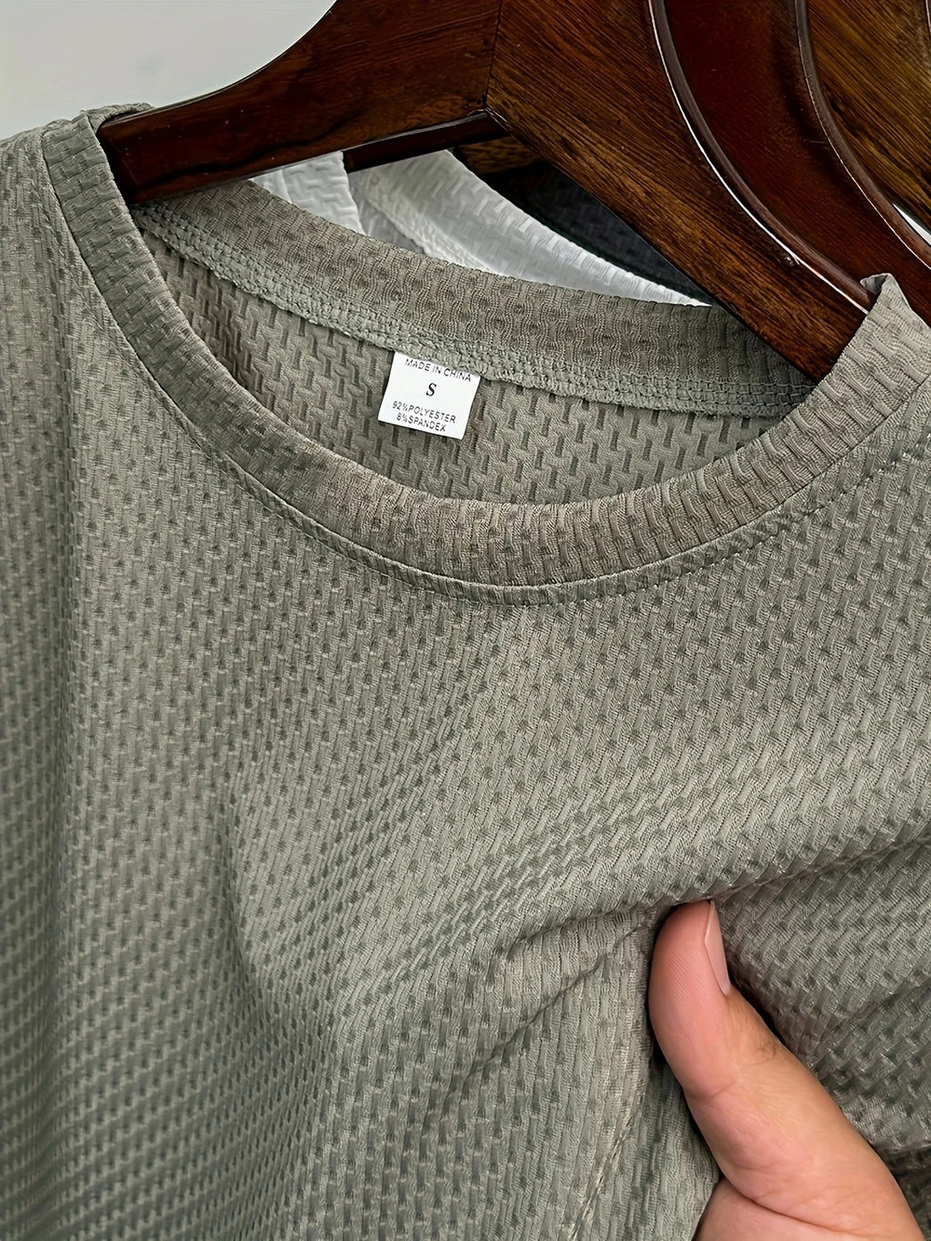 Men's Bamboo Stripe Short Sleeve T-Shirt Breathable, Stretchy Summer Casual Wear | 115 CSF