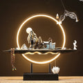Mountain Stream Backflow Incense Burner Lamp Sandalwood Aromatherapy Ornament With Table Lamp | TM633