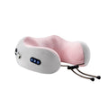 Electric Rechargeable Travel Pillow Relax Massager Heated Vibrating Soft Neck Massage