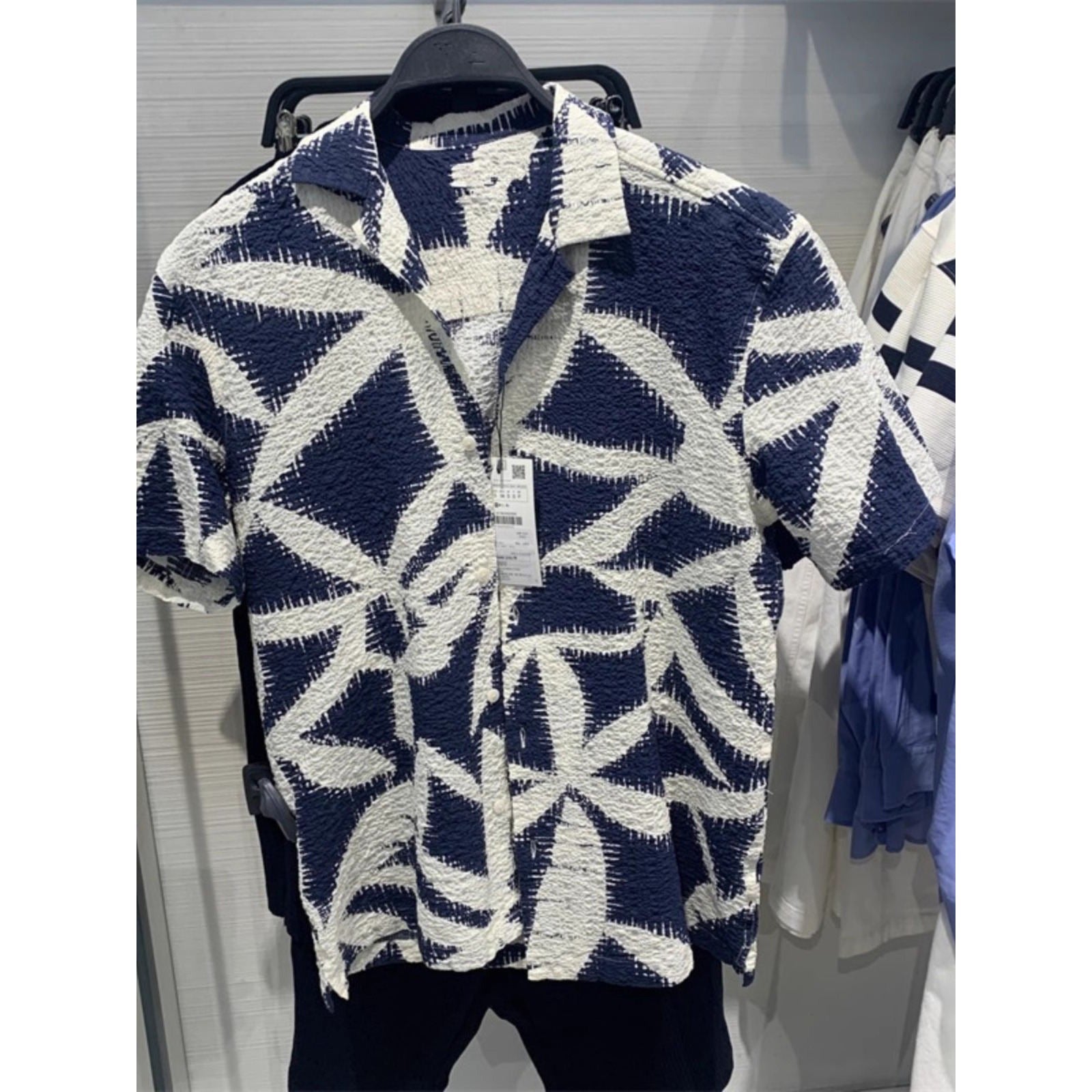 Designer Cotton Shirt for Men – Luxury Embroidery Chemise Pour Homme | ZH-8328