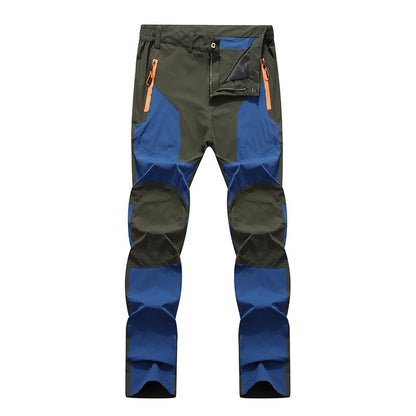 Men's Pants Breathable Waterproof Hiking Outdoor Climbing Thin Elasticity Quick Dry Trousers | S11111
