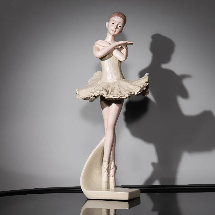 Modern Resin Ballet Girl Figurine Elegant Sculpture for Home Décor & Gifts | RRW2030