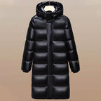 Men's Long Down Jacket – Thick Warm White Duck Down Hooded Parka Winter Coat