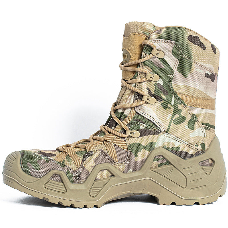 JLXY Tactical Desert Combat Boots Waterproof Insulated Winter Hiking Boots High-Top Outdoor Military Footwear