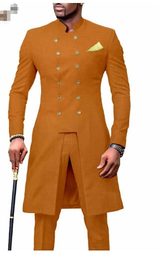 Men's Double Breasted Tuxedo Suits Wedding Groom Slim Jacket+ Pant | 1873