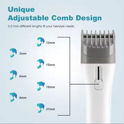 PRITECH Ceramic Blade Cordless Hair Trimmer 5000RPM Electric Hair Clipper for Men | PR-3340