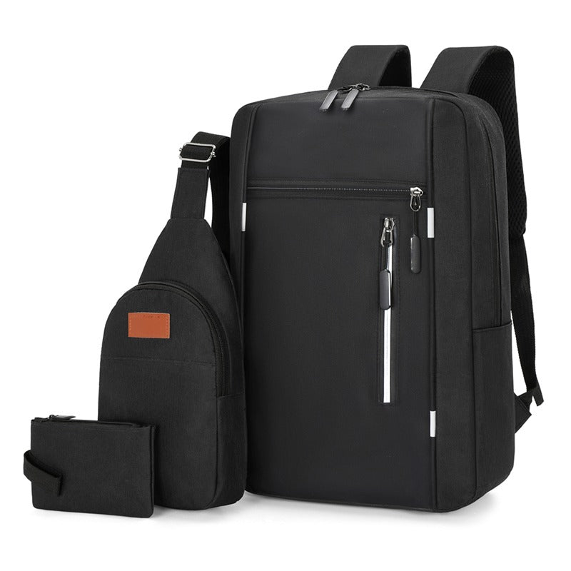 Sac à dos d'école imperméable décontracté pour homme en polyester pour ordinateur portable | 7001 