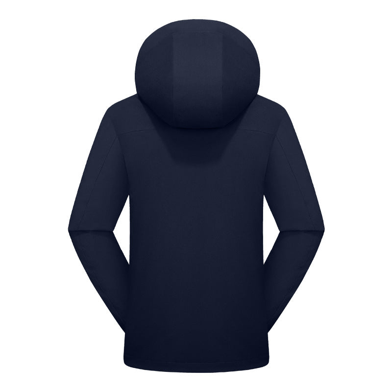 Dixiang Men's 3-in-1 Waterproof Hiking Jacket | 8000mm Seam-Taped Shell with White Goose Down Inner Layer | All-Season Outdoor Coat | J24688