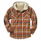 Men’s Premium Lightweight Flannel Hoodie – Stylish Cotton Shirt Jacket for Casual Comfort| SY0093