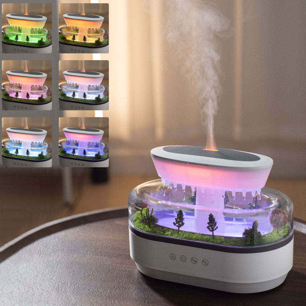 Raindrop Ultrasonic Humidifier & Smart Home White Noise & Fragrance Machine Aromatherapy Diffuser | LW286