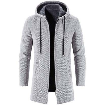 Pull en tricot polaire à capuche pour hommes, manteau chaud et épais, coupe-vent, veste | 6619 