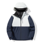 Men's Outdoor Jacket 90% Duck Down Filled Parka with Detachable Shell All-Season Waterproof Hiking Coat