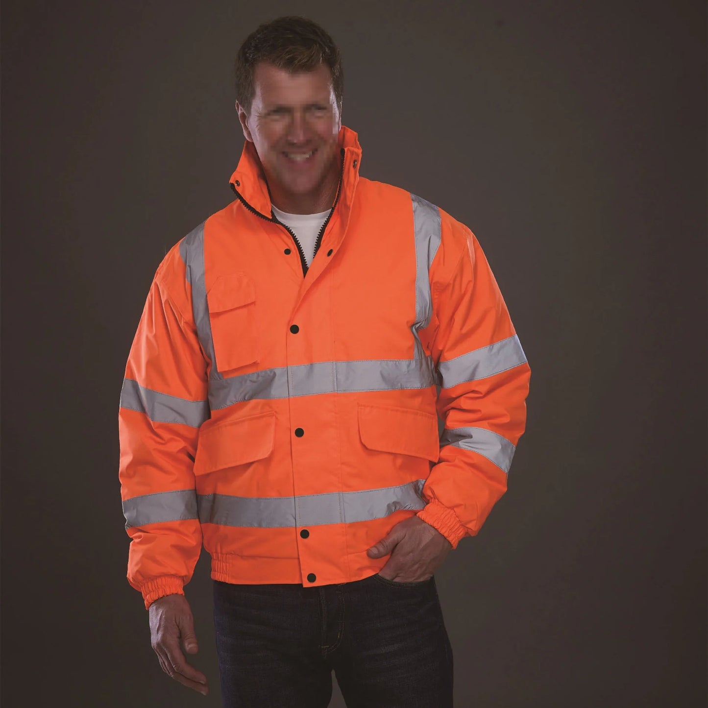 High Visibility Hi-Vis Reflective Safety Fleece Jackets – Warm Winter Workwear | GHVP211&218