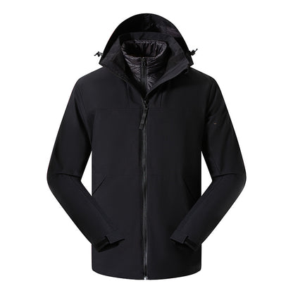 Premium 3-in-1 StormGuard Jacket | 8000mm Waterproof Down-Filled Parka with Detachable Inner Layer | TSL-C05Y