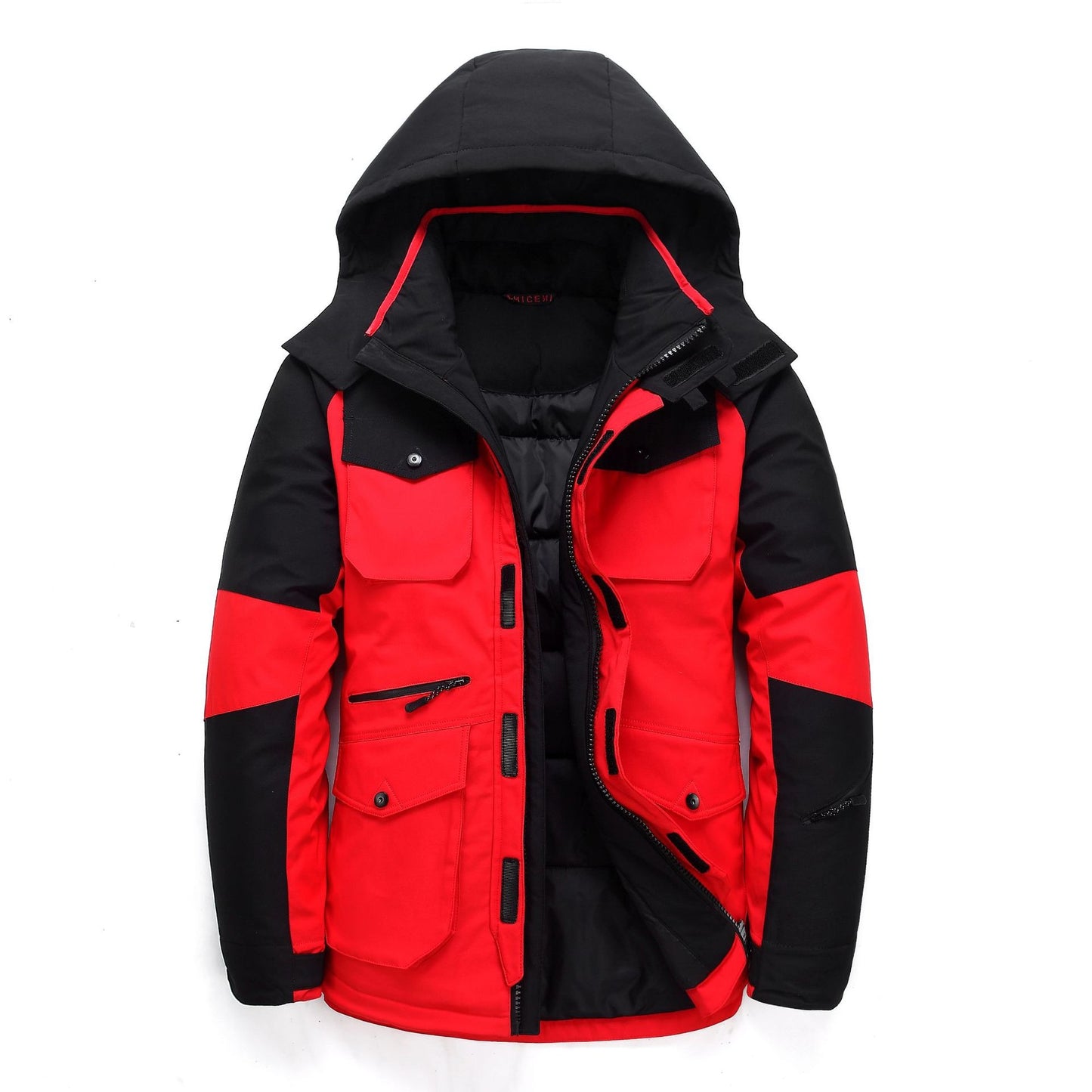 Men Waterproof Winter Down Jacket White Duck Down Parkas Mid-Length Thick Warm Overcoat | DJ046