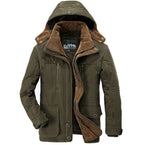 New Winter Thicken Warm Cotton Padded Jackets Hooded Windbreaker Parka Plus Size Coats | 13029