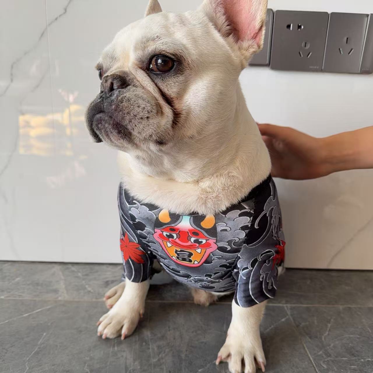Dog Tattoo Bodysuit | Funny 4-Leg Full Body Shirt for French Bulldog, Pug, Corgi & Bully All-Season Breathable T-Shirt