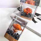 Atomic Bomb Mushroom Cloud Resin Lamp Oppenheimer Style Creative Night Light Decor Epoxy Craft for Desk & Gift