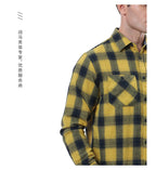 Men's Plaid Flannel Grinding Warm Shirt – European & American Casual Style | flr