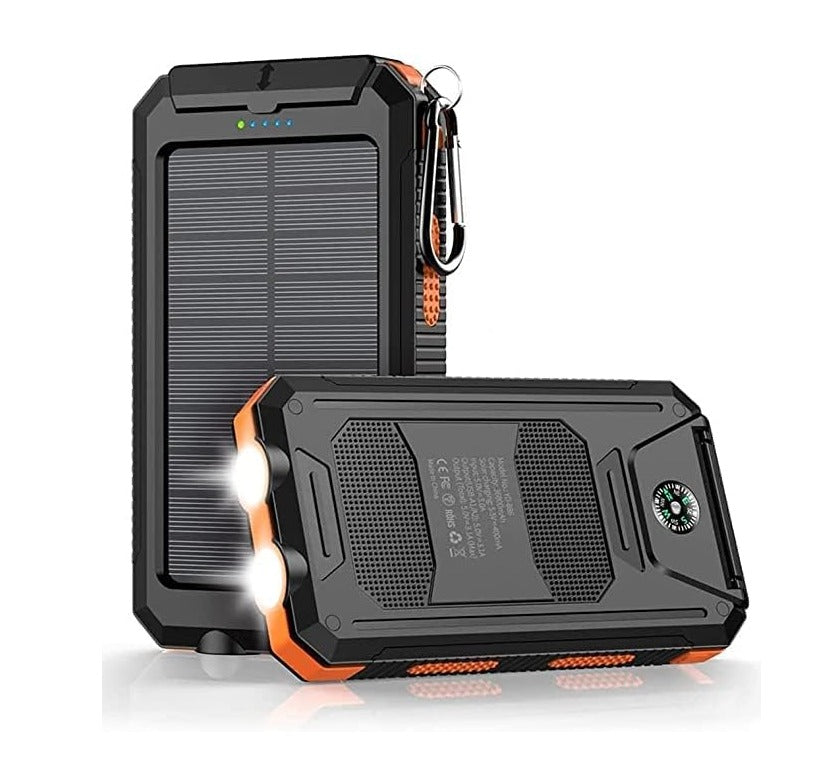 Solar Power Bank 20000mAh Portable Charging Power Bank External Battery Charger | 00010