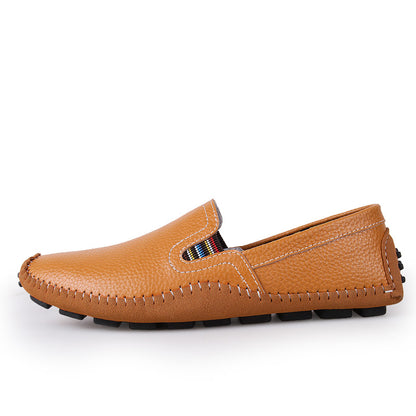 Men Hand-Stitched Urban Chic Slip On Loafers Drive Walking Shoes | 9898