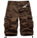 Plus Size Men's Cargo Combat Shorts Cotton Versatile Half Pants Twill Knee 3/4 Short Big Size Waist from 36” - 48”| A082